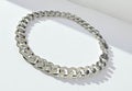 Hopeinen 7,2mm panssarirannekoru 20cm ja 22cm