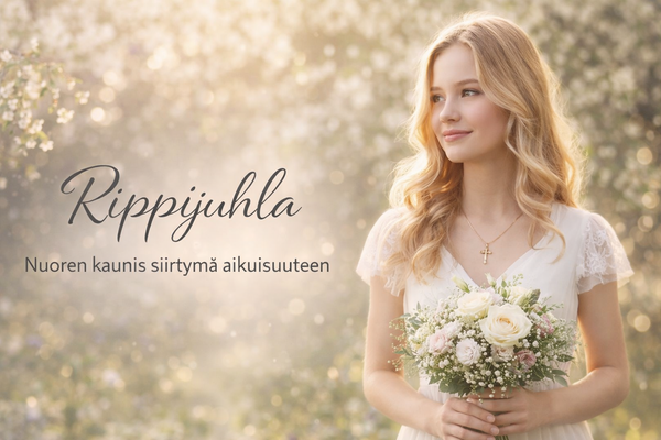 Rippijuhla &ndash; nuoren kaunis siirtym&auml; aikuisuuteen
