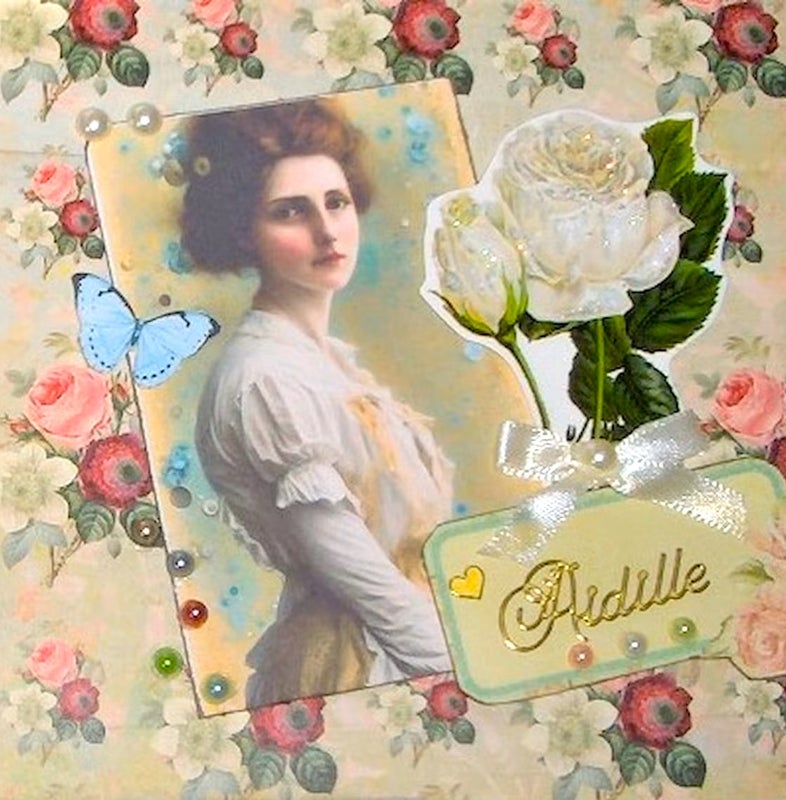 &Auml;idille nainen ja ruusut