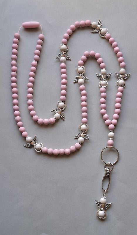 Enkeli baby pink (puuhelmet ja -enkelit)