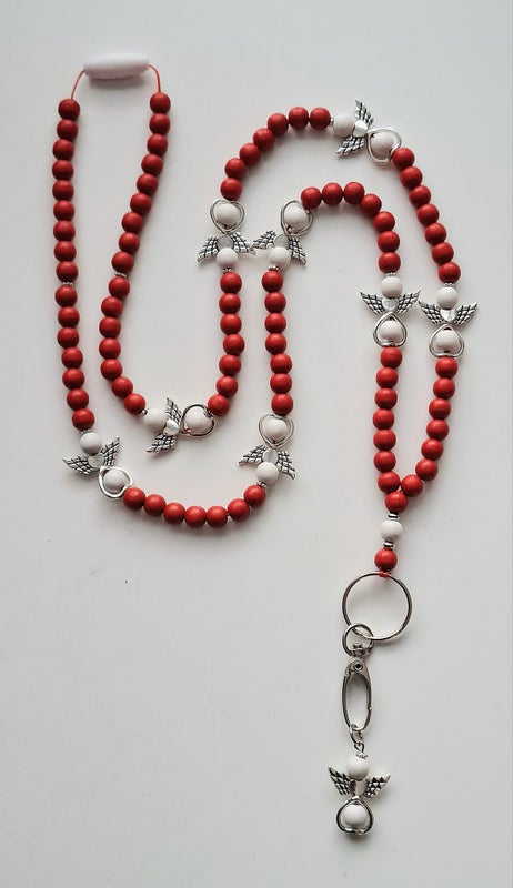 Enkeli punainen (puuhelmet ja -enkelit)