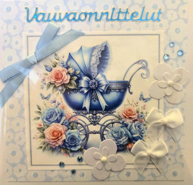 Vauvaonnittelut siniset vaunut