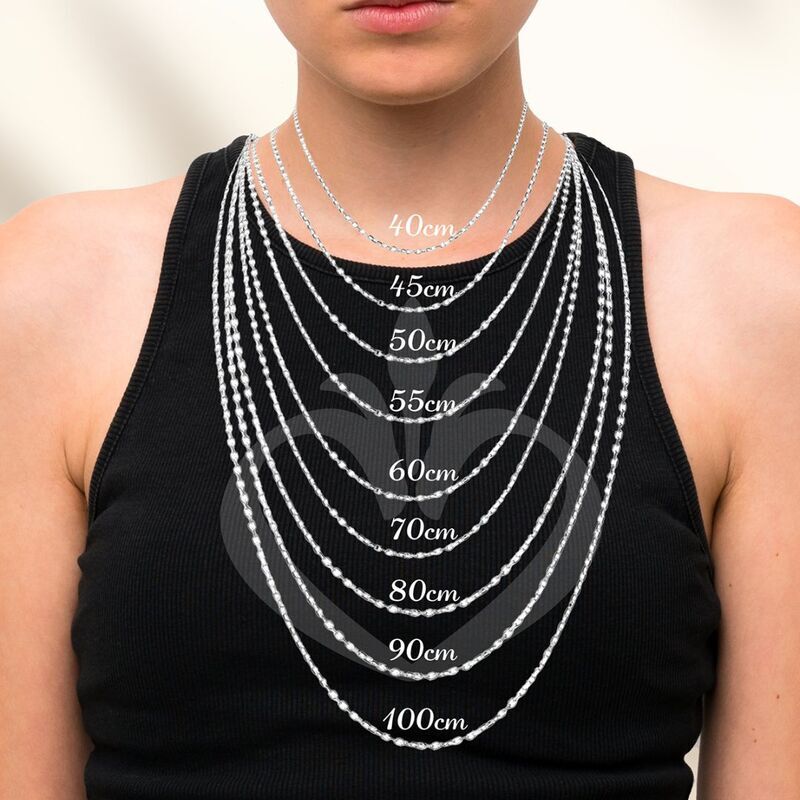 T&auml;m&auml;n korun ketjun vakiopituus on 80cm