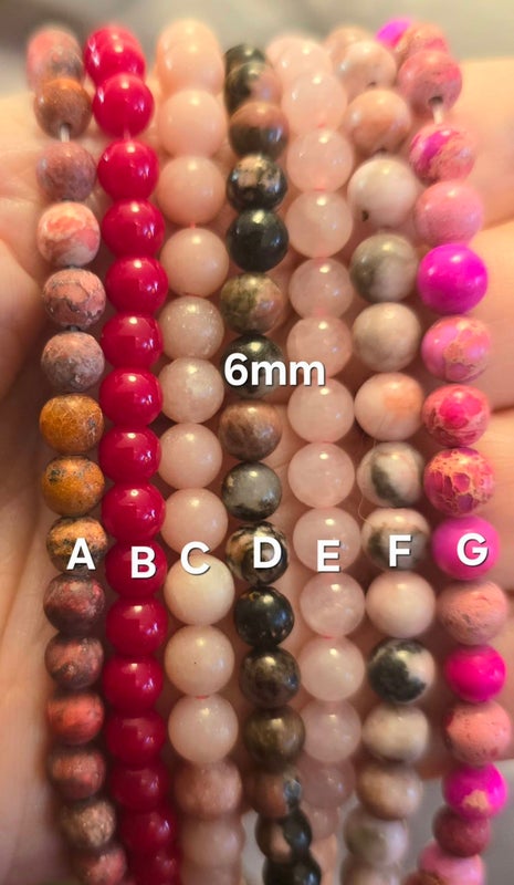 Punaiset 6mm kivihelmet