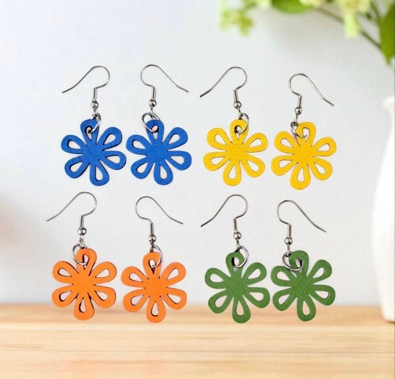 Puukukka korvakorut v&auml;rit 1