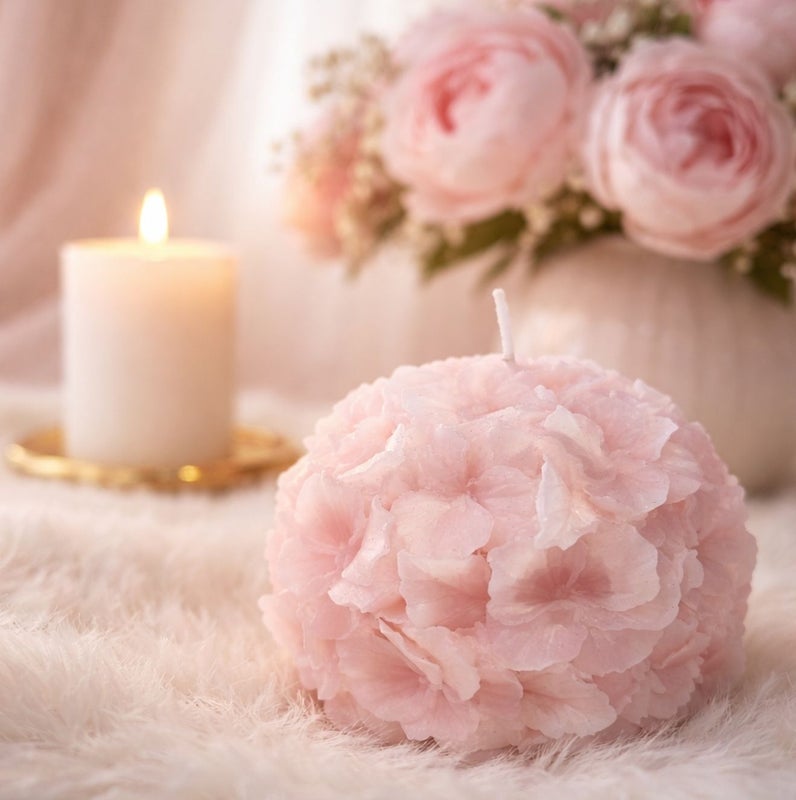 Kukkapallo vaaleanpunainen