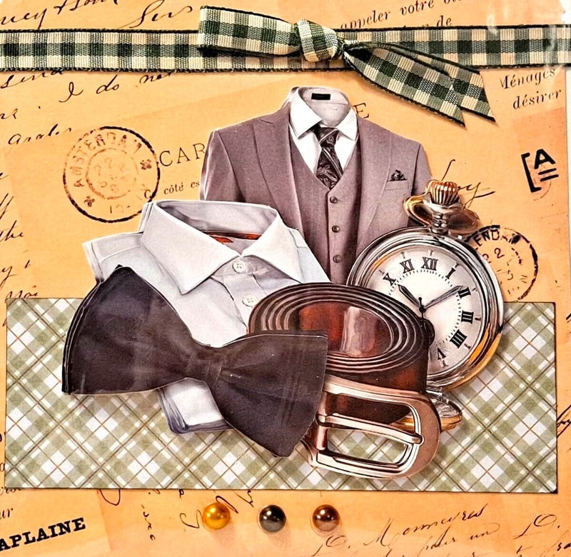 Miesten puku ja rusetti